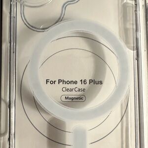 Clear Magnetic Phone Case for Phone 16 Plus